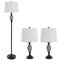 Hastings Home Table Lamps and Floor Lamp Set of 3, Spiral Cage Design (3 LED Bulbs included) by Hastings Home 827789KZA - alternate 1